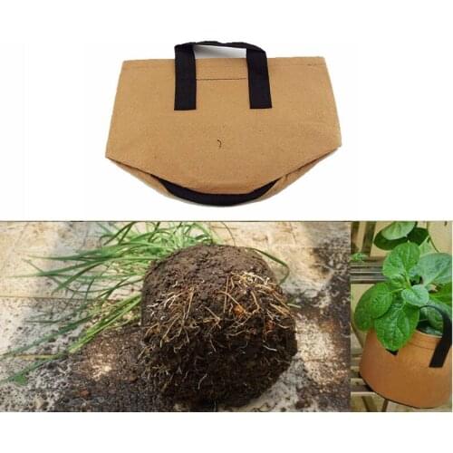 3 Gallon Grow Bags Garden Non-Woven Aeration Plant Fabric Pot Potato Flower Vegetables Container Growth Planting Pot