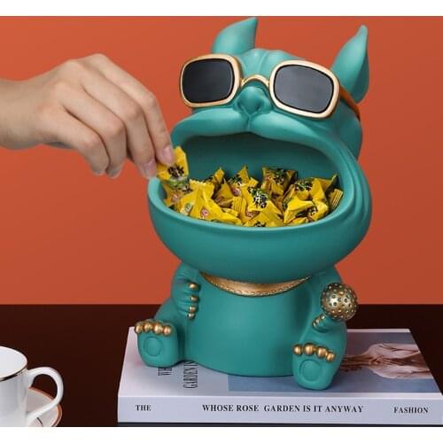 3D Bulldog,Figurine Miniature,Statue,Home Decoration,Sculpture,Room Desk Decor,Table Storage Box,Wedding Party Decorative Art