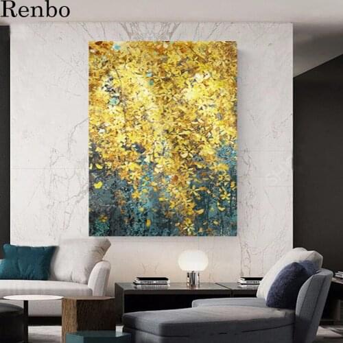 5d diamond painting diy full square round drill Golden Leaf abstract landscape diamond mosaic embroidery rhinestone decoration