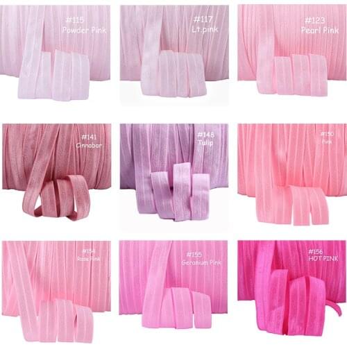 Free Shipping 5/8 inch solid fold over elastic 100yards/color/roll FOE ribbon headband hair accessories 106colors in stock