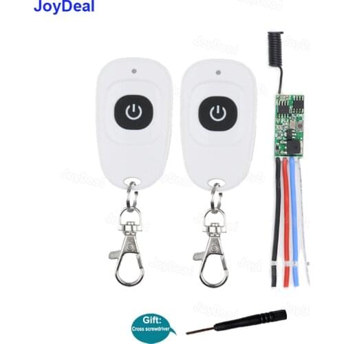 433 Mhz DC 5V 9V 12V 1CH Relay Micro Wireless RF Remote Control Switch Mini Module And Transmitter For Power LED Light Lamp DIY