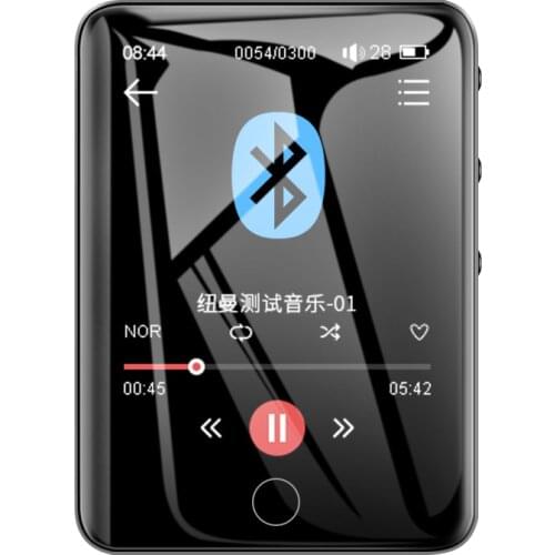 Bluetooth MP3 Full Touch Screen 2.8 inch Stereo MP4 HiFi Lossless APE WMA AAC WAV FLAC 8GB OTG Phone Car Speaker Music Player