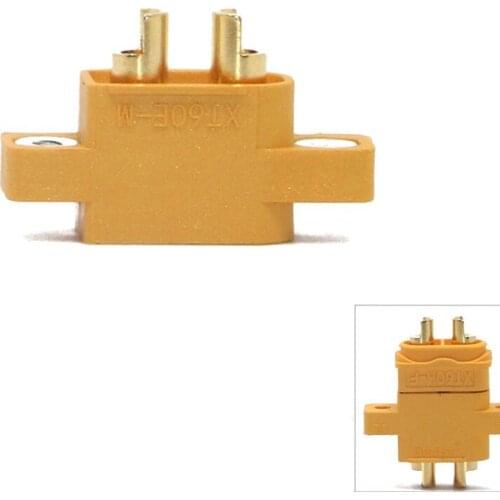 Conector macho 4,23g de AMASS XT60E-M montable XT60 para modelos de carreras, tablero fijo multicóptero, pieza de repuesto DIY