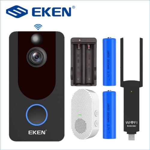 EKEN Doorbell V7 1080P Video Intercom Door Bell Smart House Wifi Household Products Call Wireless Home Apartment Camera