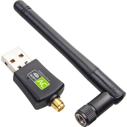 Dual Band 5Ghz 2.4Ghz 600Mbps USB Wireless Network Cards WiFi Adapter for Desktop/Laptop/PC Free Driver