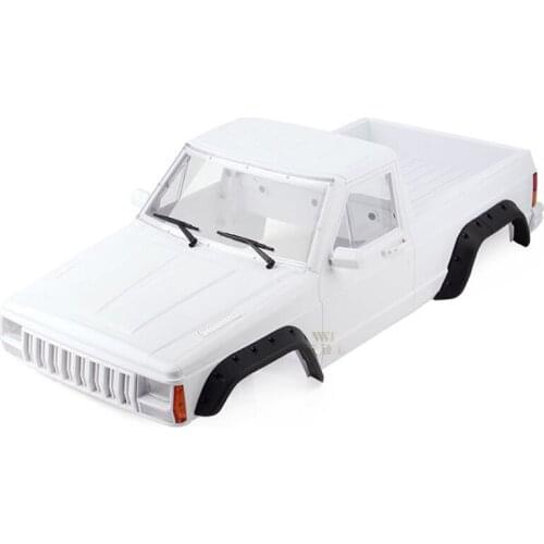 1/10 RC crawler Cherokeee pick up truck white body for Axial SCX10 90046 AX-313B 313 wheelbase