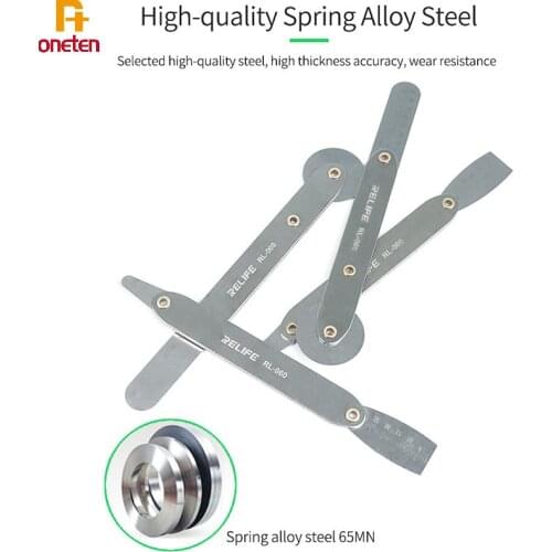 REIFE RL-060 Curved Screen Mobile Phone Disassembly Steel Sheet For Samsung Edge phone Thin Slice Open Tools Prying CPU