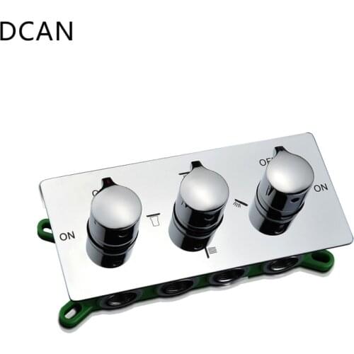 DCAN Multifunction Shower Control Switch Valve Bathroom Bathtub Faucets Concealed Shower Faucets Valve Embedded Box Wall Mounted