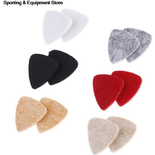 2Pcs 31mm*26mm plectrum personalized ukelele accessories useful Ukulele soft felt picks