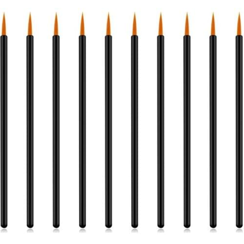 Wholesale 300PCS Disposable Eyeliner Brushes Individual Applicator Superfine Fibre Swab Eye Liner Liquid Wand Eye Liner Brush