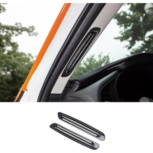 Fit For Mazda 3 Axela 2020-2021 Carbon Fiber A Pillar Air Outlet Vent Cover Trim car modification