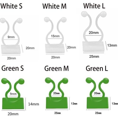 1Pc Plant Climbing Wall Self-Adhesive Fastener Tied Fixture Vine Buckle Hook Garden Plant Wall Climb Vine Clip Fixed Buckle Hook