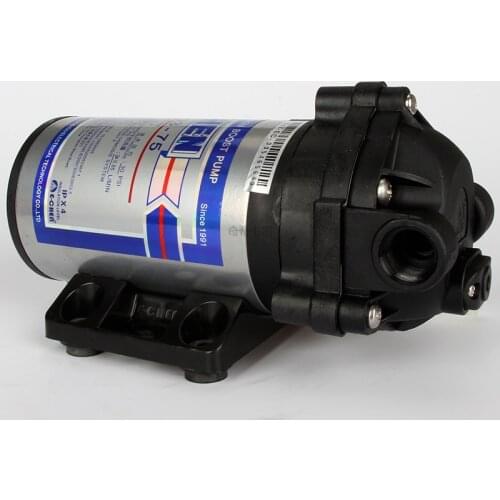 75GPD self priming pump Pure water pump booster pump 24V RO membrane diaphragm booster pump high pressure 100-240V power adapter