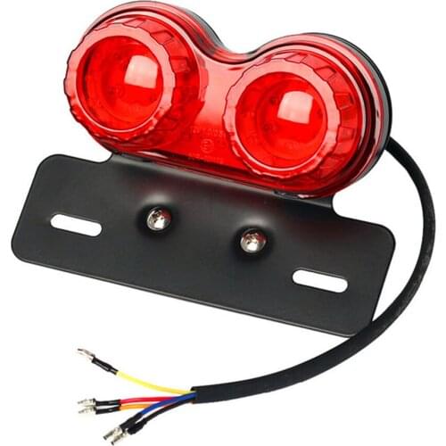 Motorcycle Tail Brake Stop Light with Integrated LED Turn Signals Indicators Universal Modified Retro FOR Harley Davidson BMW