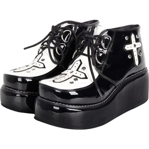 Angelic imprint woman mori girl lolita cosplay punk shoes lady high heels pumps women princess dress party shoes 6cm 33-47 9702