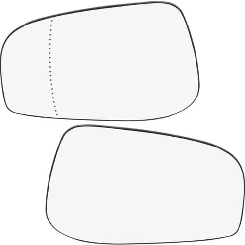 X Autohaux Mirror Glass Heated With Backing Plate Side Rear View Mirror Glass For 2004-2006 VOLVO S80 S60