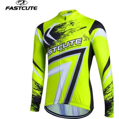 XS-3XL 2017 Long Sleeve Pro Cycling Wear Men Cycling Jersey Bicycle Ropa Ciclismo Sportswear Bike Clothing Outdoor Clothes WE02