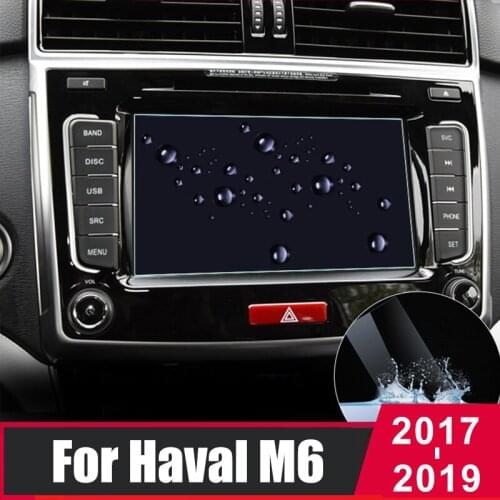 For Great Wall Haval M6 2017 2018 2019 Tempered Glass Car Navigation Screen Protector LCD Touch Display Screen film Anti Scratch