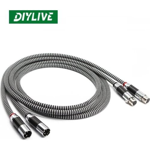 QED Signature Edition of the heat level Knon male to female audio signal line XLR balance line carbon fiber plated guy head