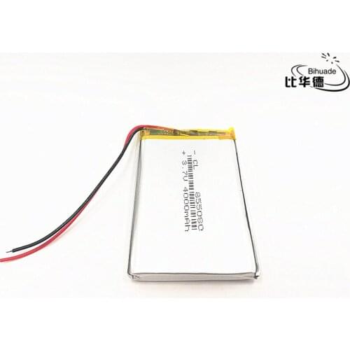 10pcs 3.7V 4000mAh 855080 805080 Lithium Polymer LiPo Rechargeable Battery cells For Mp3 Power bank