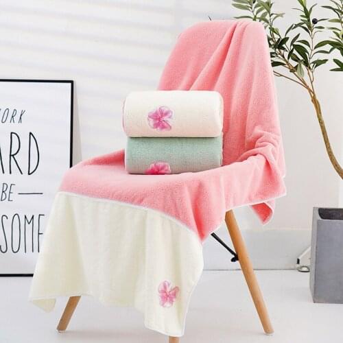 2020 New Coral fleece Bath Towel Set 1pc Large Bath Towels And 1pc Hand Towels Highly Absorbent Bathroom 2pcs/set Towels