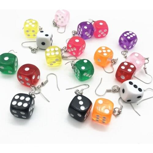 2021 igirl dice earrings earrings grunge punk 90s e girl aesthetic accessories gothic earrings hip hop harajuku jewelry