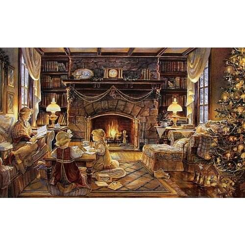 A7381 11CT/14CT/18CT/25CT/28CT oil street patterns Counted Cross Stitch DIY Cross Stitch Kits Embroidery Needlework Sets