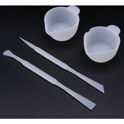 Hot 1 Set Mix Cup Silicone Mold Epoxy Resin Tools DIY Jewelry Making Stick Handmade Accessories