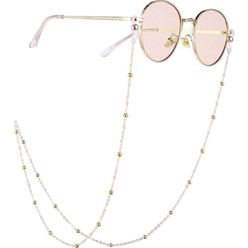 70cm New Chic Reading Beaded Glasses Chain Eyewears Cord neck strap Rope Womens Gold Silver Eyeglass Chains Sunglasses