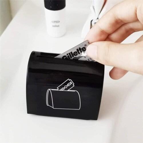 1pcs Blade Disposal Case Safe Storage Bank For Used Safety Razor Blades Household Safe Guard Oneblade Replacment Razor Holder