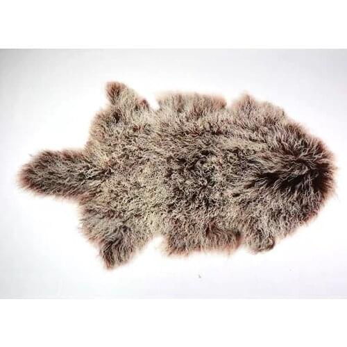 CX-D-60 Soft Long Hair Mongolian Lamb Fur Chair Cover Rug Blanket Bedroom Fur Rug