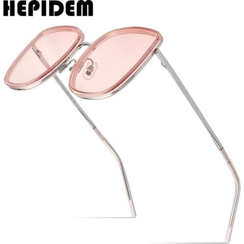 HEPIDEM Acetate Sunglasses Women 2020 New Luxury Brand Design Fashion High Quality Alloy Sun Glasses Men with Nylon Lens 9134