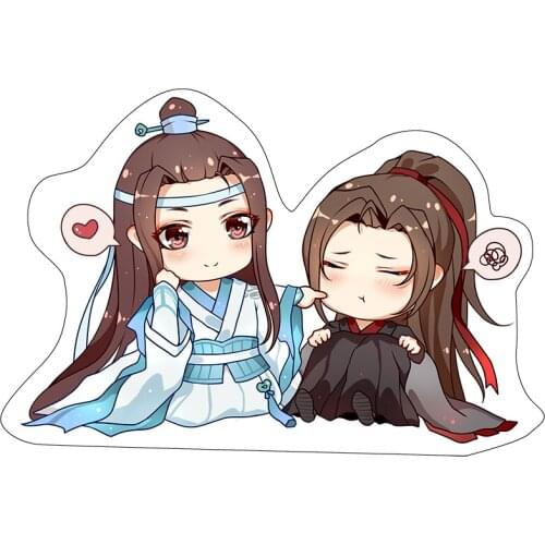 Grandmaster of Demonic Cultivation Cute Plush Toy + Free Keychain Figure Wei Wuxian Lan Wangji BL Yaoi Pillow Cosplay Props Gift
