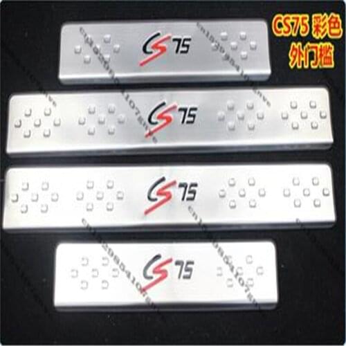 Car styling Stainless steel scuff plate door sill strip welcome pedal for Changan CS75 2014~2021 accessories