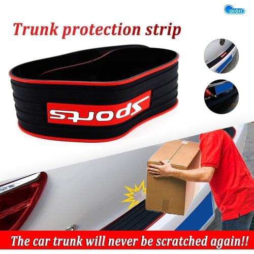 Car Rear Bumper Cover Sticker Trunk Protection Strip Anti-Collision Anti-Scratch Auto Threshold Protection Anti Kick Strip