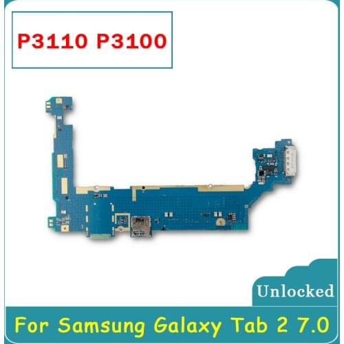 Original Unlocked 3G&WIFI Motherboard For Samsung Galaxy Tab 2 7.0 P3110 P3100 Motherboard Mainboard Logic Board With Chips