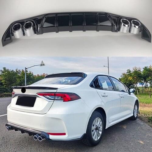 Fit for Toyota Corolla 2020 ABS Rear lip rear spoiler front Bumper Diffuser Bumpers Protector Front bumper lip spoiler