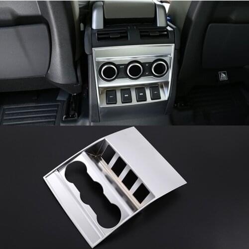 For Land Rover Defender 110 130 2020 ABS Chrome Carbon Fiber Armrest Box Rear Anti-kick Cover Car Accessory