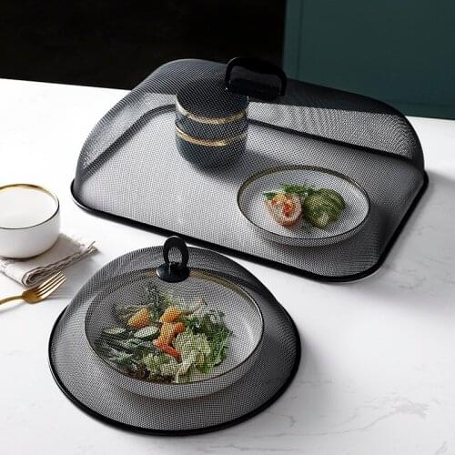 Dining Table Wrought Iron Food Cover Anti-fly Mosquito Kitchen Cooking Tools Meal Cover Table Mesh Food Cover Kitchen Tools