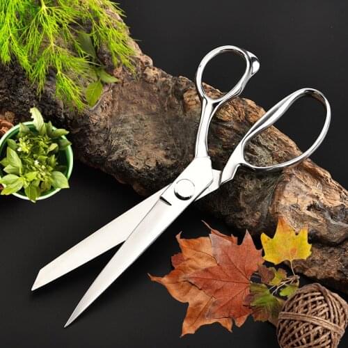 MA LANG 10inch Stainless Steel Professional Tailor Scissors Sharp Heavy Duty Leather Scissors Sewing Scissors Sewing Shears