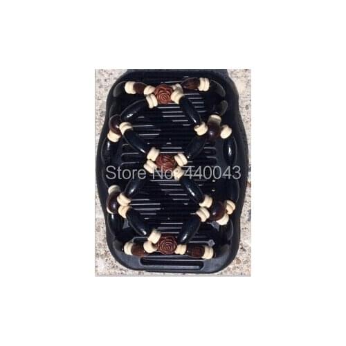 Wholesale Stretchy Beaded Double Magic Hair Combs Clip double hair combs hairpins hair accessories Free shipping 20 pcs/lot