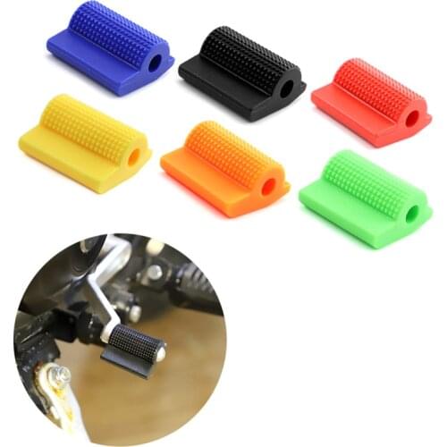 Motorcycle Shift Gear Lever Pedal Shoe Protector Foot Peg Toe Gel Sleeve Rubber Cover for Honda BMW Yamaha Motorbike Accessories