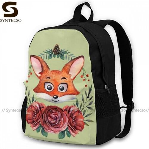 Fox Backpacks Polyester Back To School Male Backpack Lightweight Basic Bags