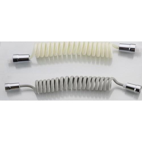 Bathroom shower nozzle hose washer.Spray gun inlet pipe thickened telephone line pipe crimped spring expansion sprinkler pipe