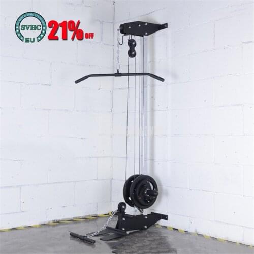 WLM801 Wall Mounted Up and Down Pull Resistance Band Training Device For Back Shoulder Muscle Pectoralis Rowing Pull Trainer