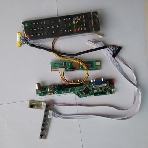 TV56 TV AUDIO HDMI VGA AV TV USB LCD LED Control Board kit DIY For LTN156AT01-A01 1366×768 15.6" Monitor panel