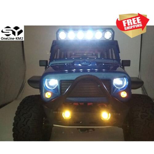 RC Radio control car KM2 km4 Traction Hobby Linkage lamp group Turn signal headlight roof bumper light option upgrade parts