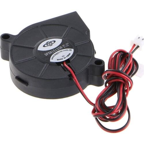 1Pc 12V DC 50mm Blow Radial Cooling Fan Hotend Extruder For RepRap 3D Printer 667C