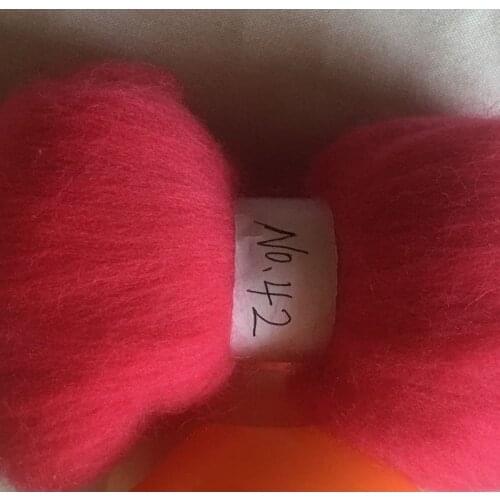 WFPFBEC 70s Australia COMBED 100% WOOL fiber merino diy wool for neddles felting 50g 100g NO.42