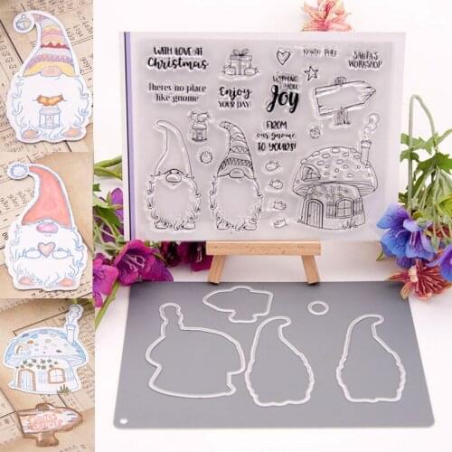 YINISE Silicone Clear Stamps DIES For Scrapbooking STENSICLS SANTAS DIY PAPER Album Cards MAKING Craft Transparent RUBBER Stamp